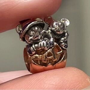 Pandora halloween witch hat mickey & minnie mouse  charm